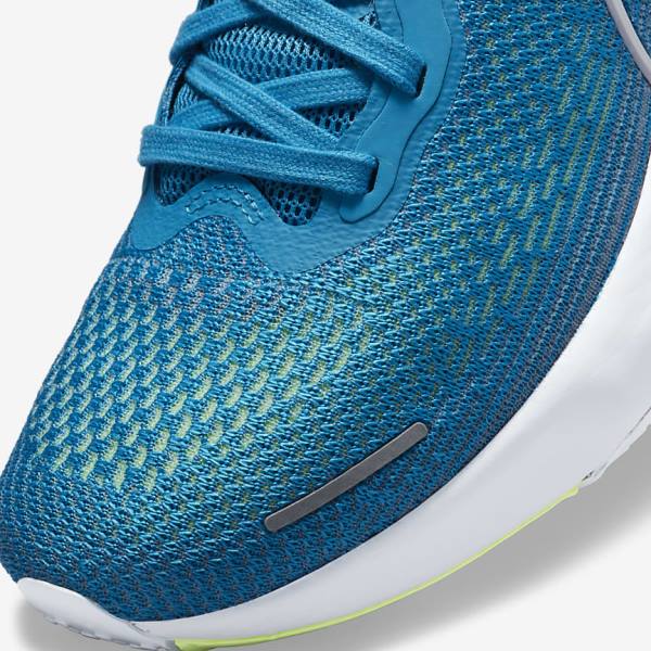 Nike ZoomX Invincible Run Flyknit Maantie Miesten Juoksukengät Sininen Vaaleanvihreä Harmaat Valkoinen | NK132SHV