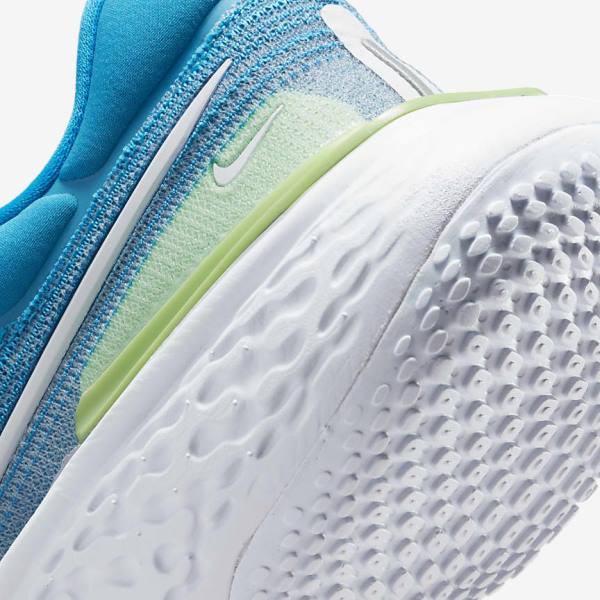 Nike ZoomX Invincible Run Flyknit Maantie Miesten Juoksukengät Sininen Vaaleanvihreä Harmaat Valkoinen | NK132SHV