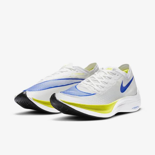 Nike ZoomX Vaporfly NEXT% Maantie Racing Naisten Juoksukengät Valkoinen Mustat Sininen | NK294JKO