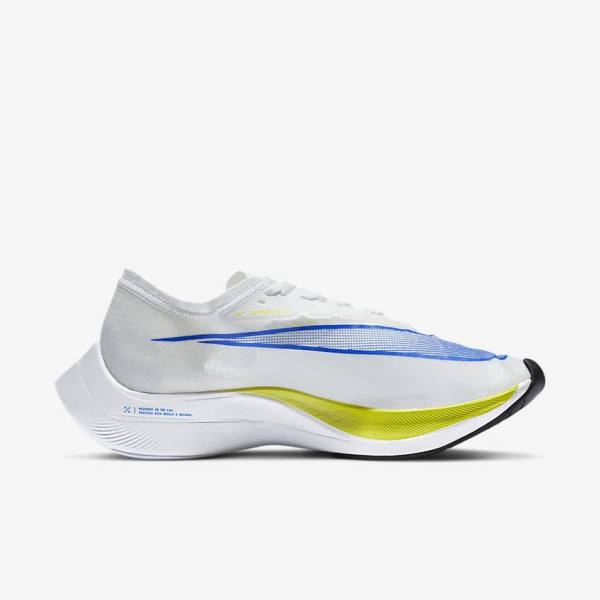 Nike ZoomX Vaporfly NEXT% Maantie Racing Miesten Juoksukengät Valkoinen Mustat Sininen | NK954JKW