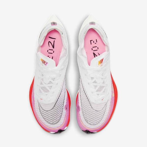 Nike ZoomX Vaporfly Next% 2 Maantie Racing Naisten Juoksukengät Valkoinen Mustat Mustat | NK052AVD