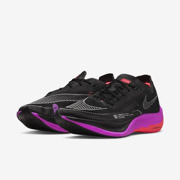 Nike ZoomX Vaporfly Next% 2 Maantie Racing Miesten Juoksukengät Mustat Violetit Harmaat Punainen | NK297IRY