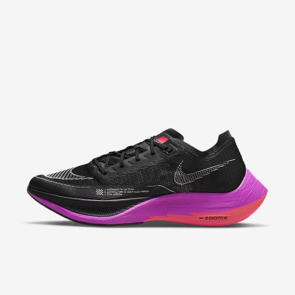 Nike ZoomX Vaporfly Next% 2 Maantie Racing Miesten Juoksukengät Mustat Violetit Harmaat Punainen | NK297IRY