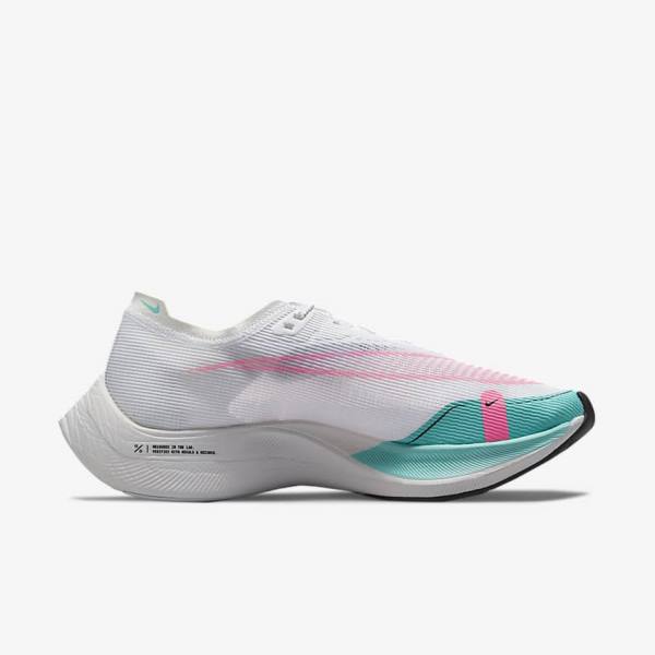 Nike ZoomX Vaporfly Next% 2 Maantie Racing Miesten Juoksukengät Vihreä Sininen Valkoinen Mustat | NK647JRK