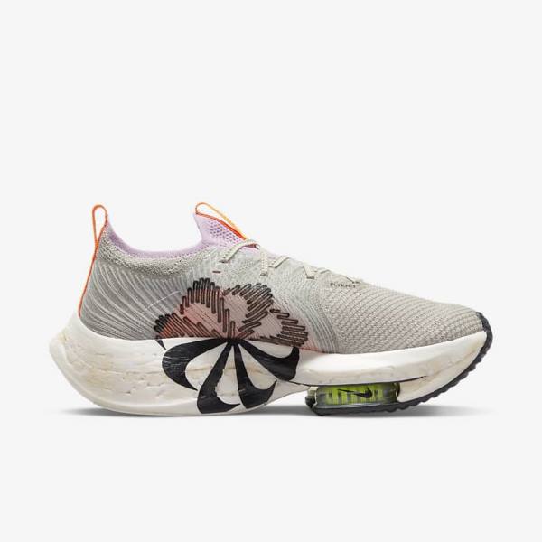 Nike Zoom Alphafly Next Nature Maantie Racing Naisten Juoksukengät Sininen Harmaat Vaaleanpinkki Vaaleankerma Mustat | NK831VHU