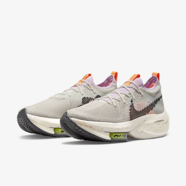 Nike Zoom Alphafly Next Nature Maantie Racing Naisten Juoksukengät Sininen Harmaat Vaaleanpinkki Vaaleankerma Mustat | NK831VHU