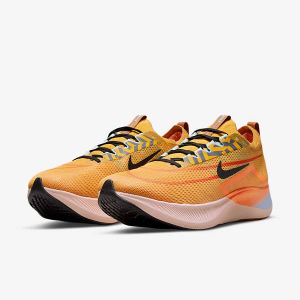 Nike Zoom Fly 4 Maantie Miesten Juoksukengät Mustat Sininen Valkoinen | NK058WYA