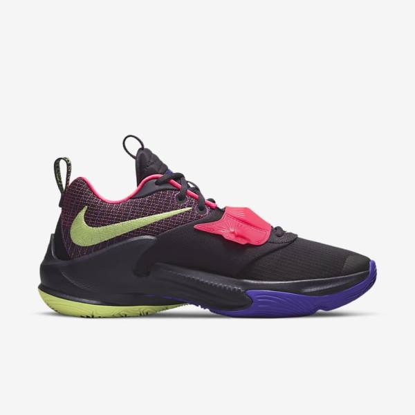 Nike Zoom Freak 3 Miesten Koripallokengät Violetit Pinkki Violetit Vaaleansitruuna | NK679EZU