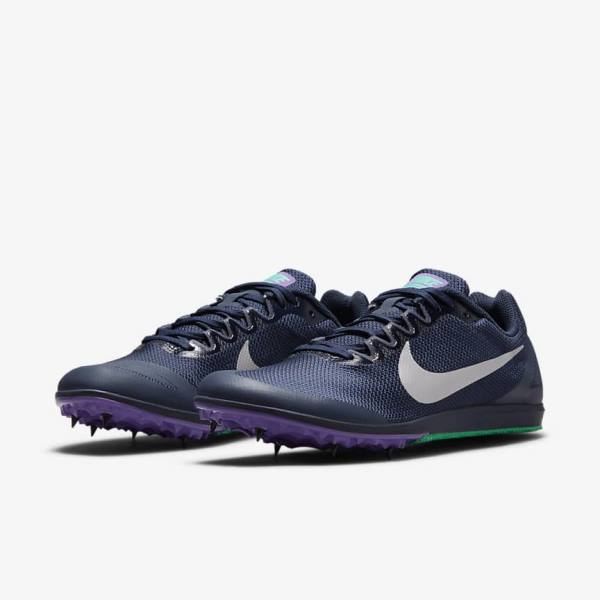 Nike Zoom Rival D 10 Athletics Distance Spikes Naisten Juoksukengät Obsidian Turkoosi Metal Hopea | NK516KJG