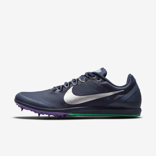 Nike Zoom Rival D 10 Athletics Distance Spikes Naisten Juoksukengät Obsidian Turkoosi Metal Hopea | NK516KJG