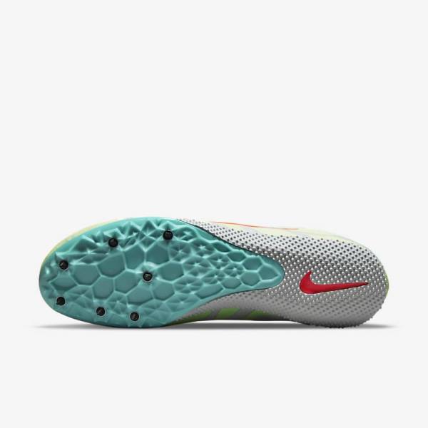 Nike Zoom Rival S 9 Athletics Sprinting Spikes Miesten Juoksukengät Turkoosi Oranssi | NK460ECY