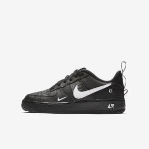 Nike Air Force 1 LV8 Utility Older Lasten Tennarit Mustat Keltainen Valkoinen | NK526VCO