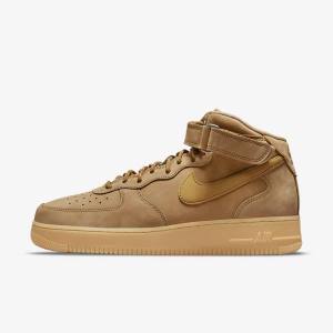 Nike Air Force 1 Mid 07 Miesten Tennarit Vaaleanruskea Mustat | NK730KTL