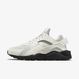 Nike Air Huarache Miesten Tennarit Vaaleanbeige Mustat Hopea Kultaiset | NK687KDE