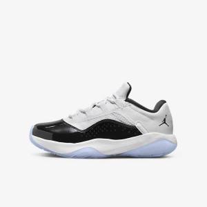 Nike Air Jordan 11 CMFT Low Older Lasten Jordan Kengät Valkoinen Mustat | NK780EAG