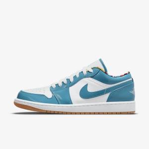 Nike Air Jordan 1 Low SE Miesten Jordan Kengät Turkoosi Valkoinen Laivastonsininen Turkoosi | NK690OAZ