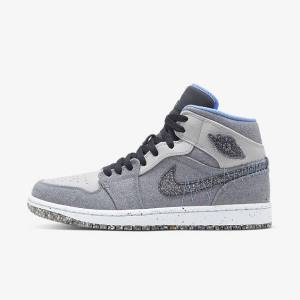 Nike Air Jordan 1 Mid SE Miesten Jordan Kengät Harmaat Mustat Sininen | NK714BHW