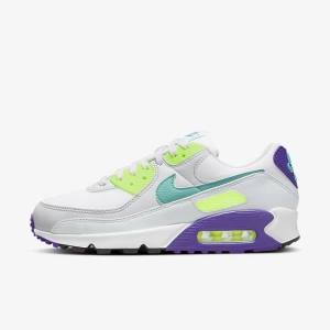 Nike Air Max 90 Naisten Tennarit Valkoinen Platina Turkoosi | NK591CNL