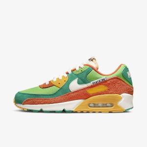 Nike Air Max 90 SE Miesten Tennarit Vihreä Oranssi Vihreä | NK809NUM