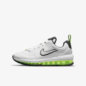 Nike Air Max Genome Older Lasten Tennarit Valkoinen Platina Mustat | NK287AFR