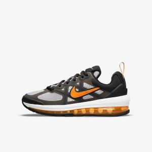 Nike Air Max Genome Older Lasten Vaelluskengät Mustat Harmaat Valkoinen Oranssi | NK683CVZ