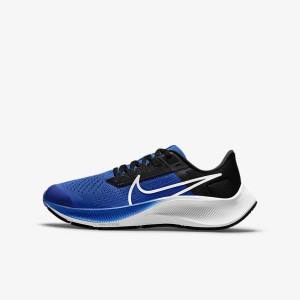 Nike Air Zoom Pegasus 38 Older Maantie Lasten Juoksukengät Kuninkaallinen Sininen Mustat Valkoinen | NK317TPE