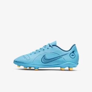 Nike Jr. Mercurial Vapor 14 Club MG Older Multi-Ground Lasten Jalkapallokengät Sininen Oranssi | NK431AMT