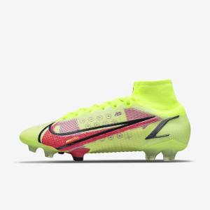 Nike Mercurial Superfly 8 Elite FG Firm-Grounds Miesten Jalkapallokengät Mustat Vaaleanpunainen | NK278LCF