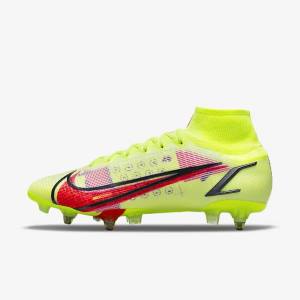 Nike Mercurial Superfly 8 Elite SG-Pro AC Soft-Ground Miesten Jalkapallokengät Mustat Vaaleanpunainen | NK698ZXO