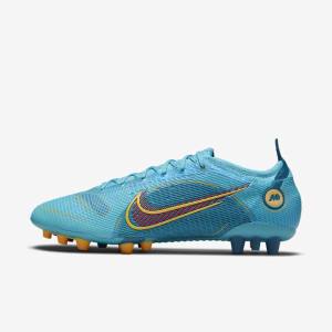 Nike Mercurial Vapor 14 Elite AG Artificial-Grounds Naisten Jalkapallokengät Sininen Oranssi | NK683QZM