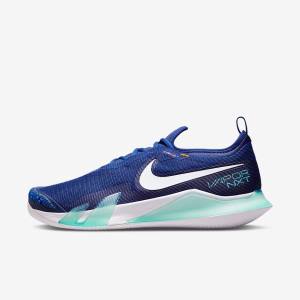 Nike NikeCourt React Vapor NXT Clay Court Miesten Tenniskengät Kuninkaallinen Sininen Sininen Turkoosi Oranssi Valkoinen | NK409OPX