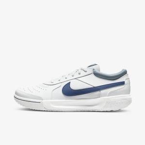 Nike NikeCourt Zoom Lite 3 Hard Court Miesten Tenniskengät Valkoinen Laivastonsininen | NK258SIK