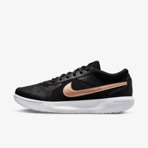 Nike NikeCourt Zoom Lite 3 Naisten Tenniskengät Mustat Valkoinen Metal Punainen Ruskea | NK485TDL