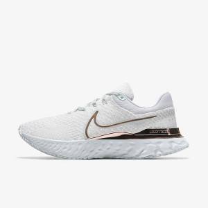 Nike React Infinity Run 3 By You Custom Maantie Naisten Juoksukengät Valkoinen | NK539QZD