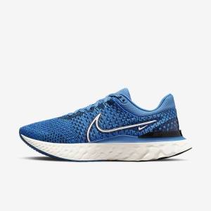 Nike React Infinity Run Flyknit 3 Maantie Miesten Juoksukengät Sininen Mustat | NK547BOA