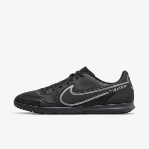 Nike Tiempo Legend 9 Club IC Indoor-Court Miesten Jalkapallokengät Mustat Tummanharmaat | NK015GKL