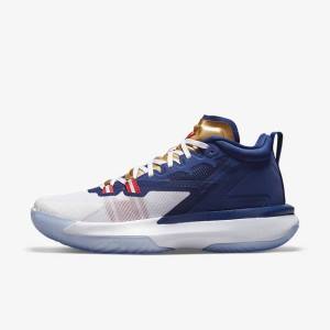 Nike Zion 1 Miesten Jordan Kengät Sininen Valkoinen Metal Kultaiset Punainen | NK710NAZ